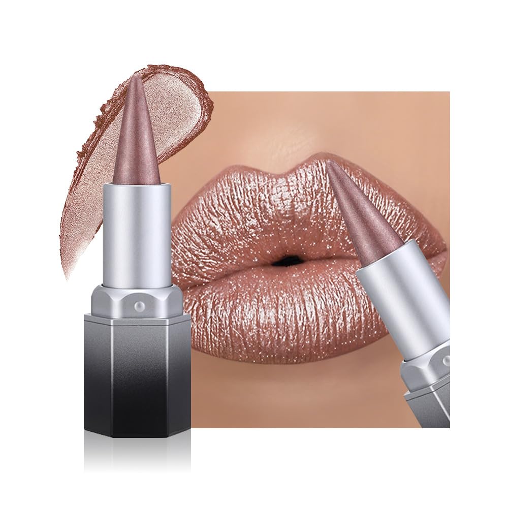 evpct Shimmery Metallic Lip Liner and Lipstick Combo front view