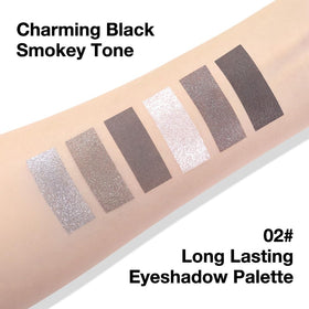 evpct Smokey Grey Eyeshadow Palette compact design for travel