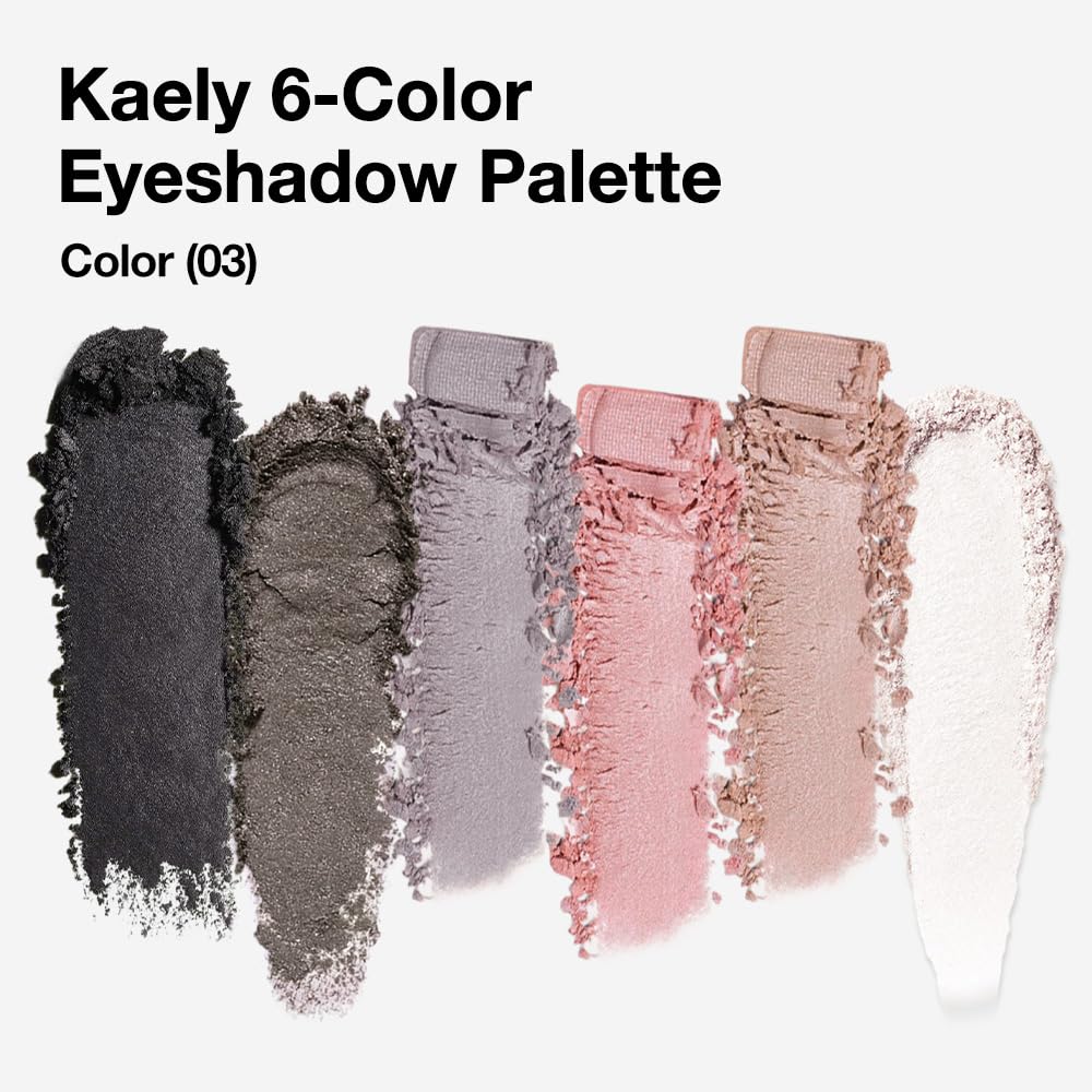 evpct Travel Eye Shadow Palette built-in mirror close-up