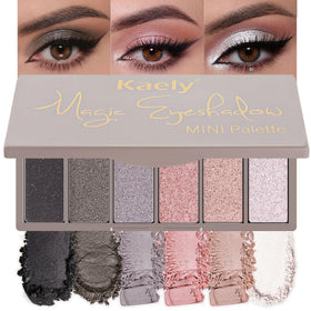 evpct Travel Eye Shadow Palette front view with six shades