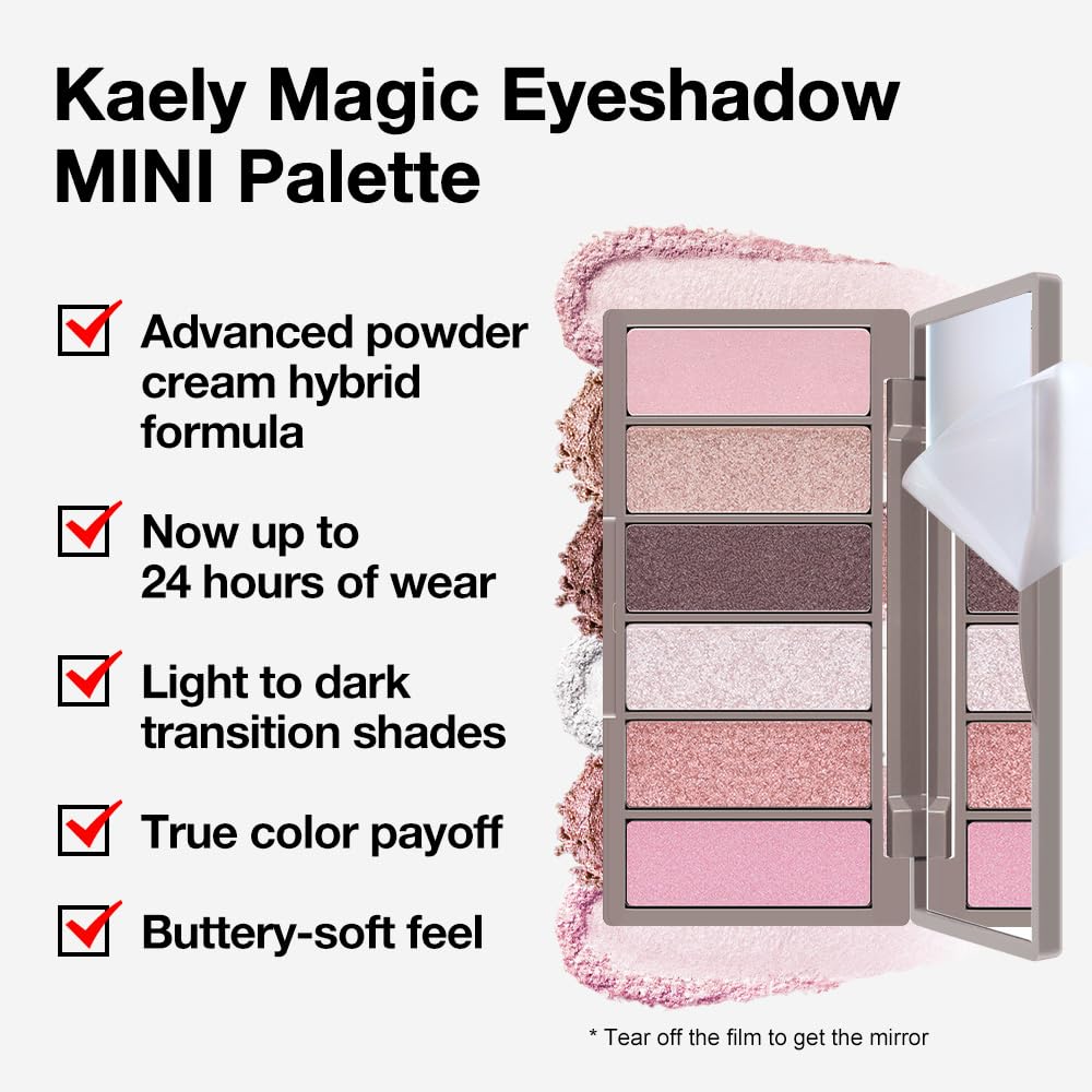evpct Travel Eye Shadow Palette swatches on skin