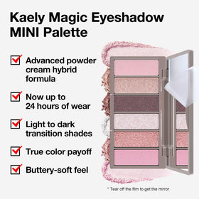 evpct Travel Eye Shadow Palette swatches on skin