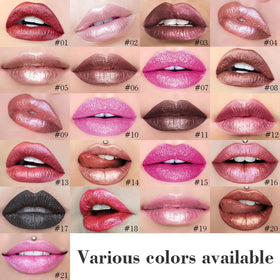 evpct Warm Pink Lip Liner and Lipstick Combo Set with various shades