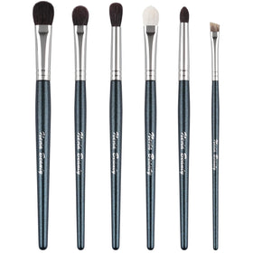 EVRCHGIEA Natural Goat Hair Eye Makeup Brush Set 6 Pcs front view