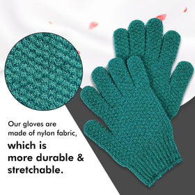 Evridwear Exfoliating Bath Gloves dual texture close-up