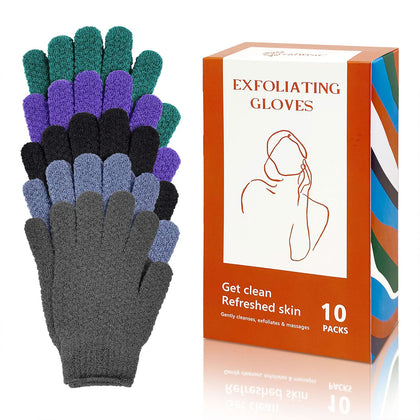 Evridwear Exfoliating Bath Gloves front view