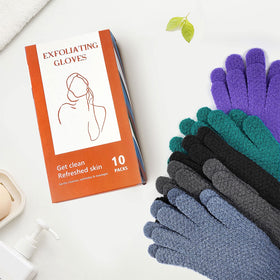 Evridwear Exfoliating Bath Gloves hanging loop detail