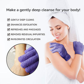 Evridwear Exfoliating Bath Gloves in assorted colours