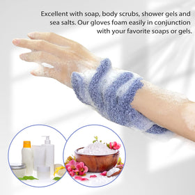 Evridwear Exfoliating Bath Gloves packaging