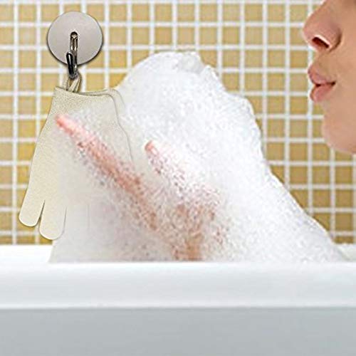 Evridwear Exfoliating Bath Gloves with hanging loop