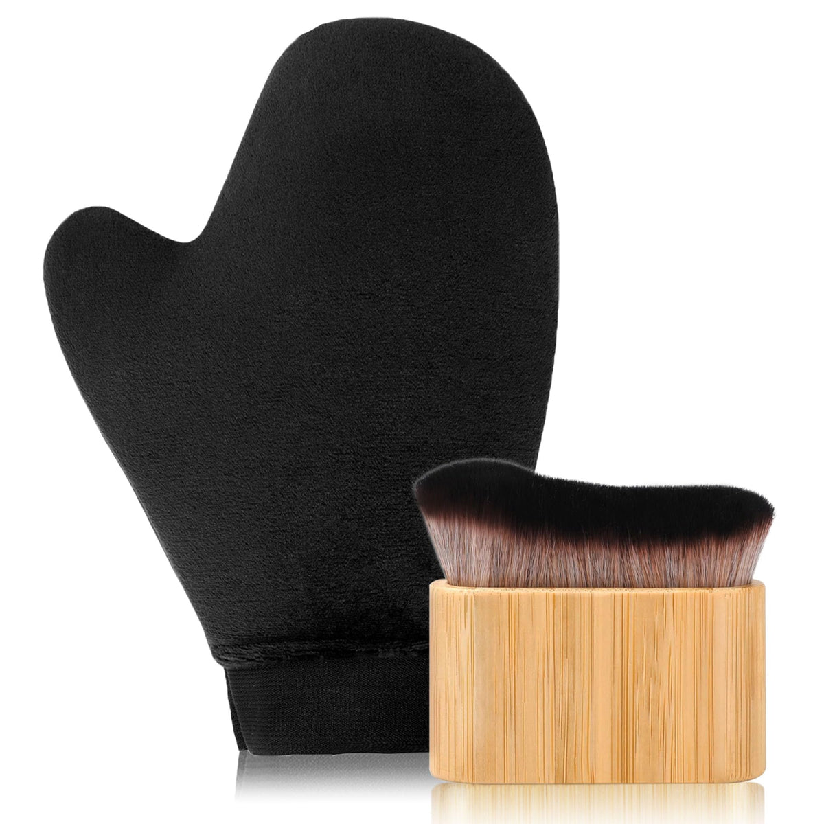 EVYTTA 2 in 1 Self Tanning Mitt Kit with applicator and brush