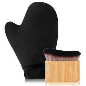EVYTTA 2 in 1 Self Tanning Mitt Kit with applicator and brush