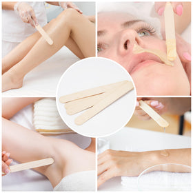 EWVVSS wooden wax sticks in use for waxing