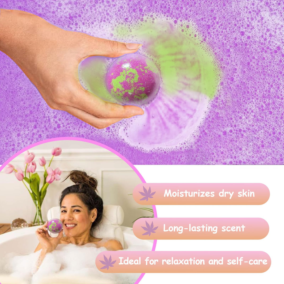 Excalla bath bombs showcasing various unique scents
