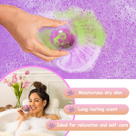 Excalla bath bombs showcasing various unique scents