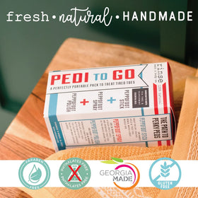 Exfoliating foot scrub from Rinse Bath & Body Peppofoot kit
