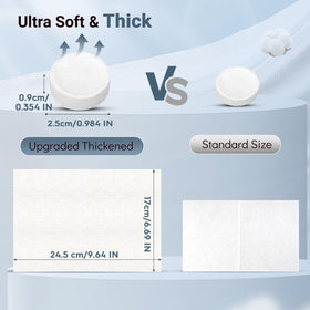 Expanded Classycoo compressed towel showing size and texture