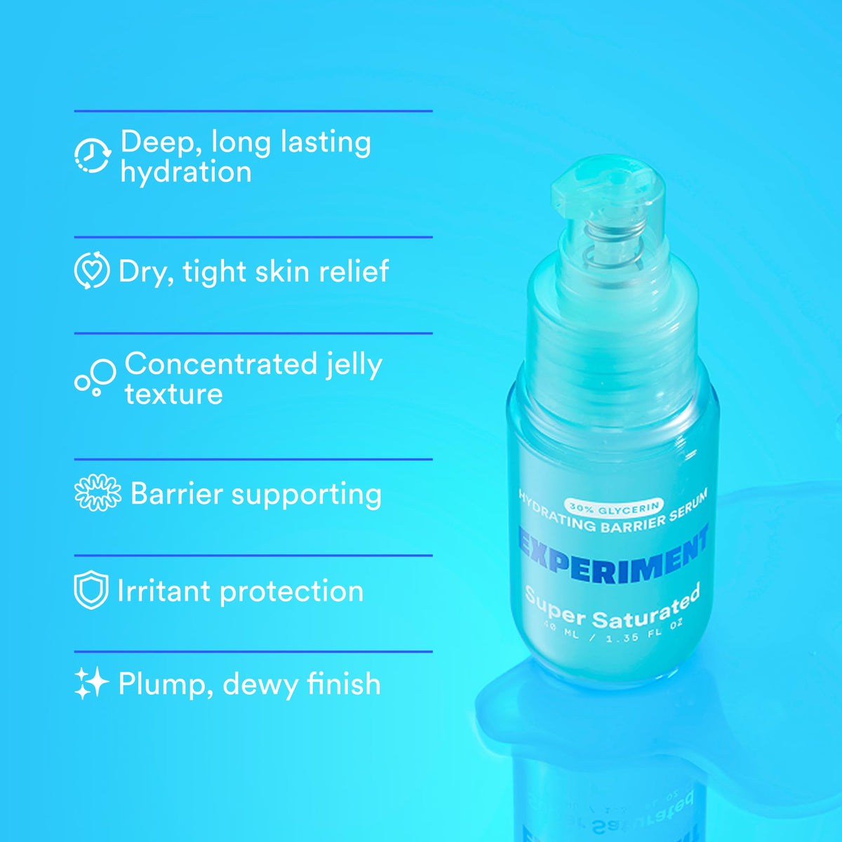 Experiment Ultra Hydrating Barrier Serum Refill texture close-up