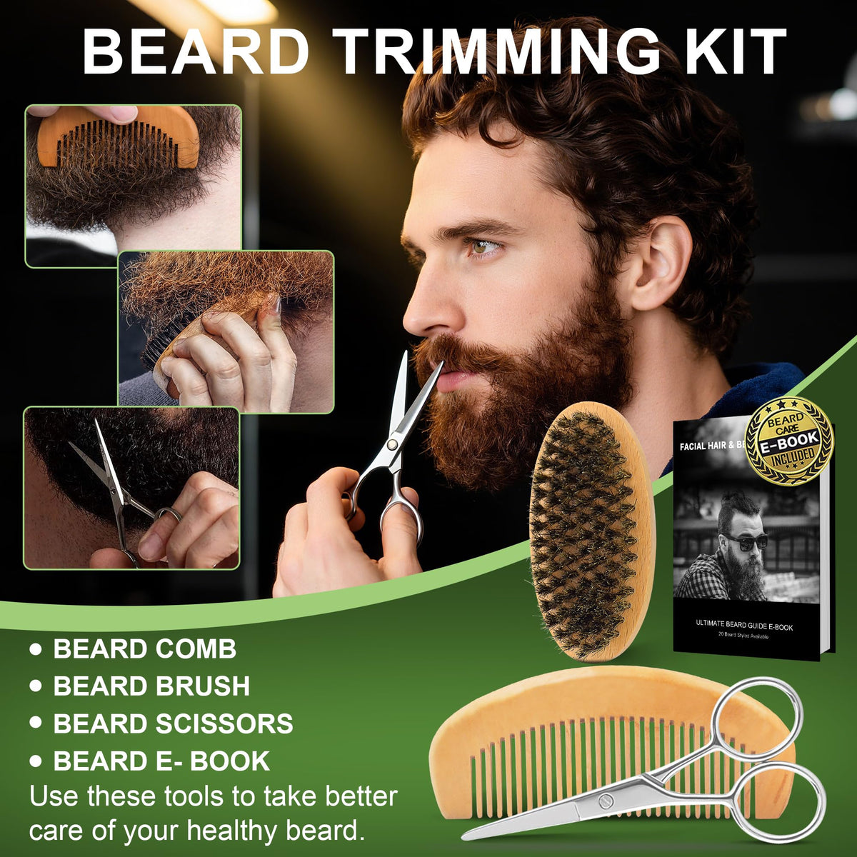 Expert e-book included with XIKEZAN Beard Kit