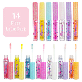 Expressions girl Cherry Red lip gloss wand close-up