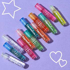 Expressions Girl lip gloss set with roller ball tops
