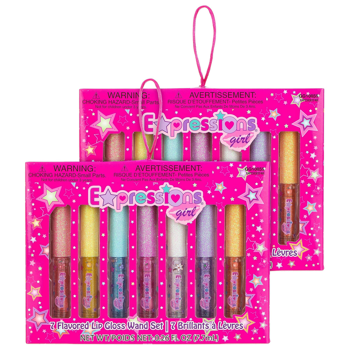 Expressions girl Orange Orange lip gloss wand close-up
