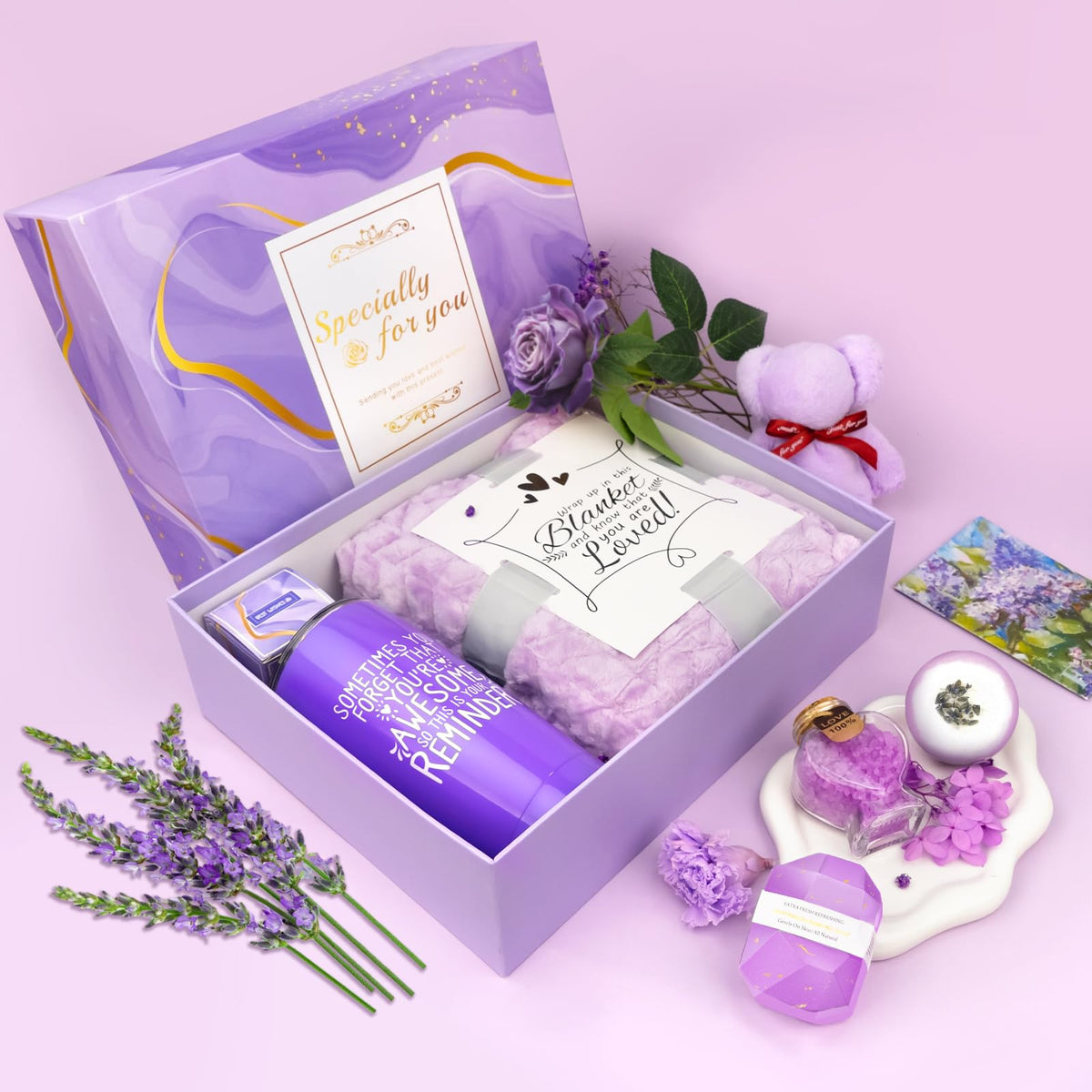 Exquisite Gift Box of Betem Lavender Spa Gift Set