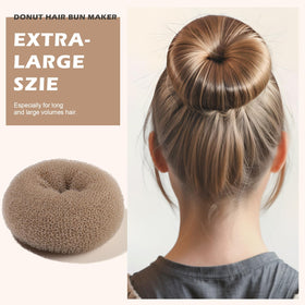 Extra-large donut hair bun maker from Teenitor