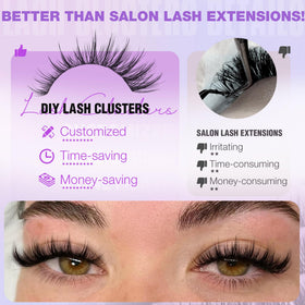 EYDEVRO Manga Lash Clusters Kit with adhesive and tools