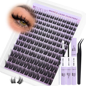 EYDEVRO Manga Lash Clusters Kit with various lash lengths