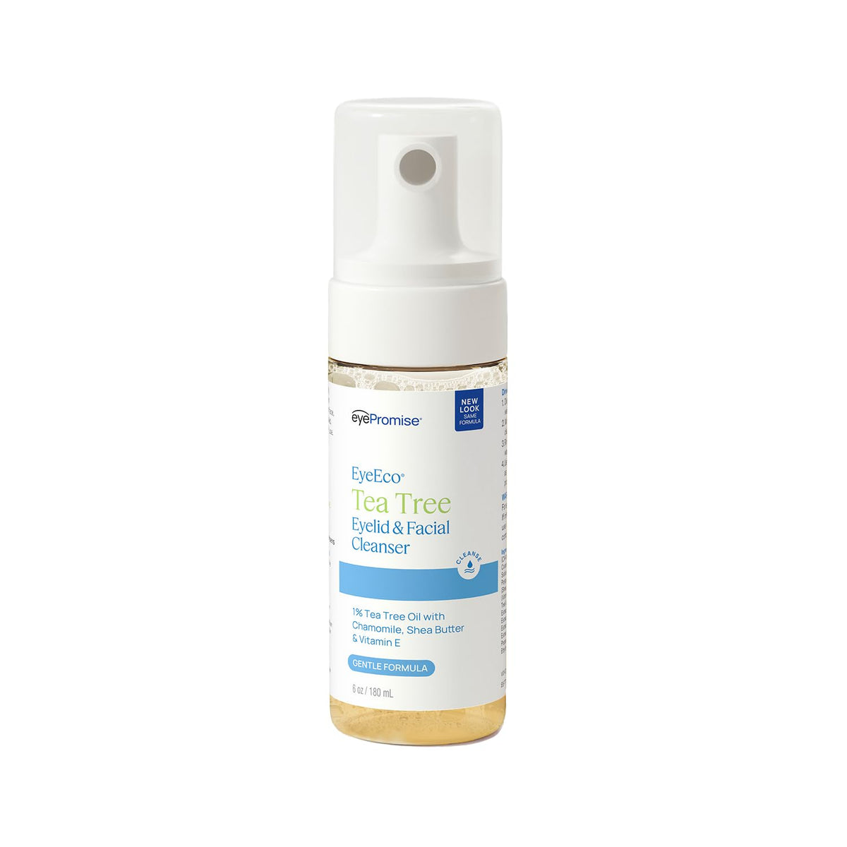 EYEECO Gentle Tea Tree Eyelid & Facial Cleanser 6 oz front view