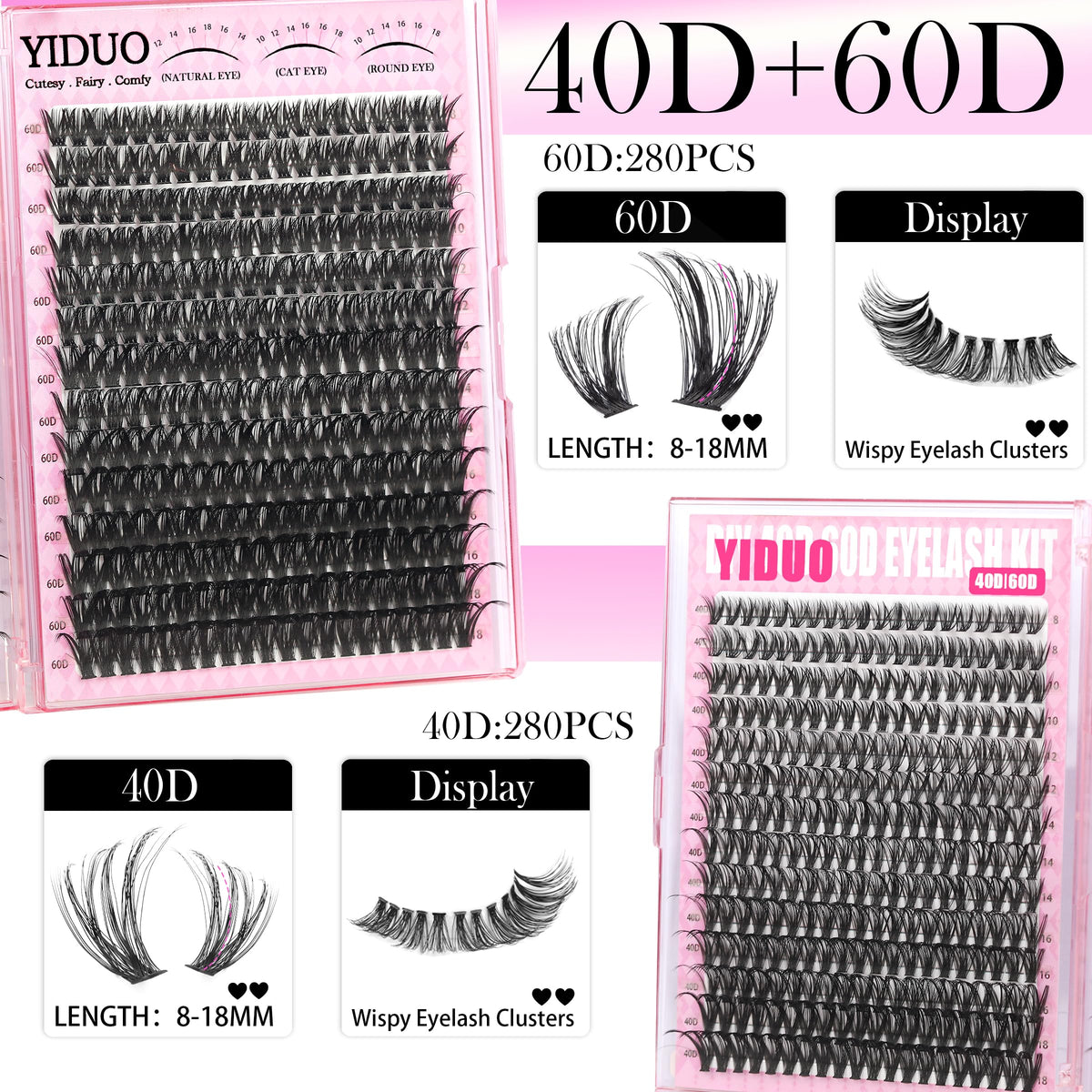 Eyelash brush from YIDUO kit for lash maintenance