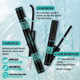Eyelash extension remover included in the kit