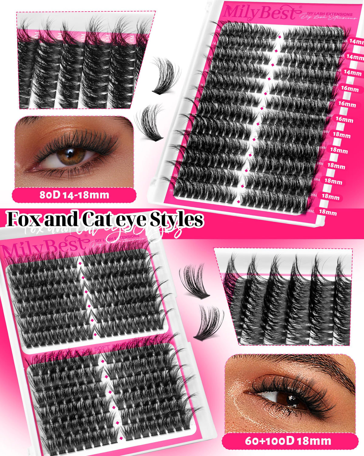Eyelash makeup remover bottle from MilyBest