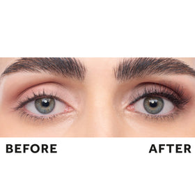 Eylure Pre-Glued False Eyelashes No. 003 applied on model's eyes