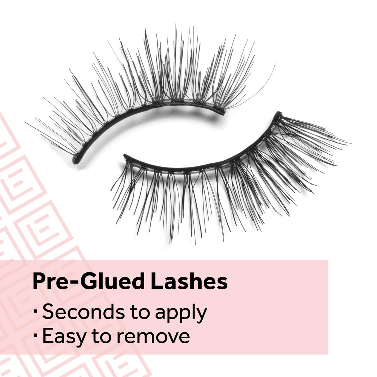 Eylure Pre-Glued False Eyelashes No. 003 in packaging with product details