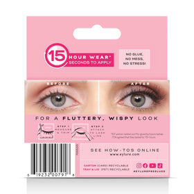 Eylure Pre-Glued False Eyelashes No. 003 with tools for application