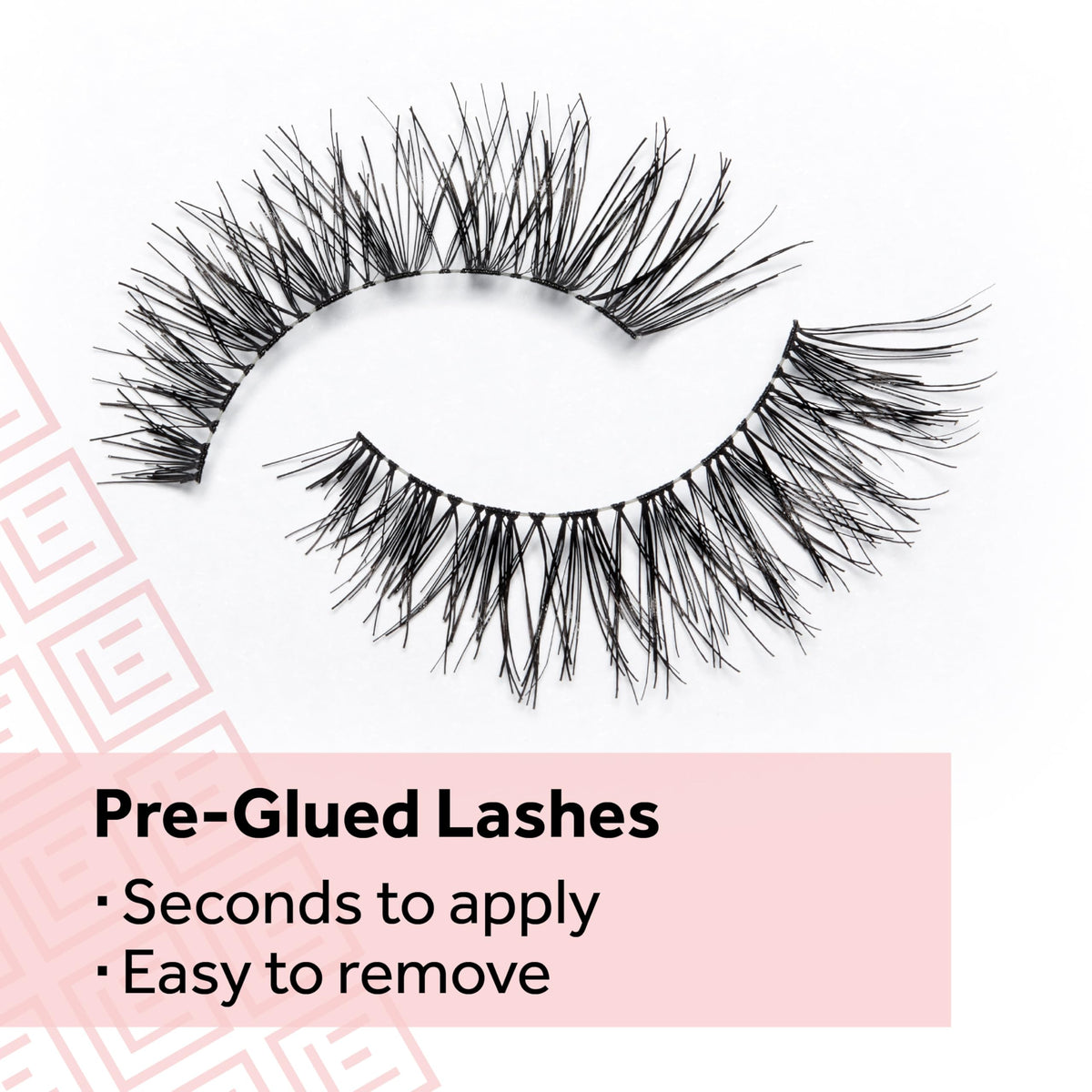 Eylure Pre-Glued Wispy Light Texture Eyelashes No. 117 close-up
