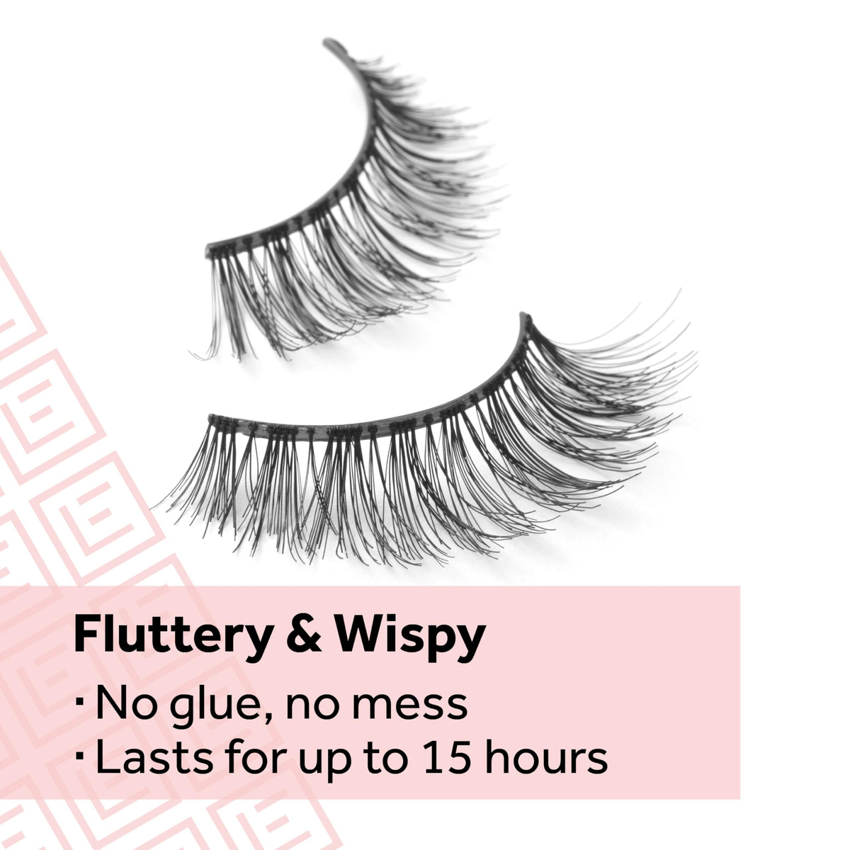 Eylure Pre-Glued Wispy Light Texture Eyelashes No. 117 on model