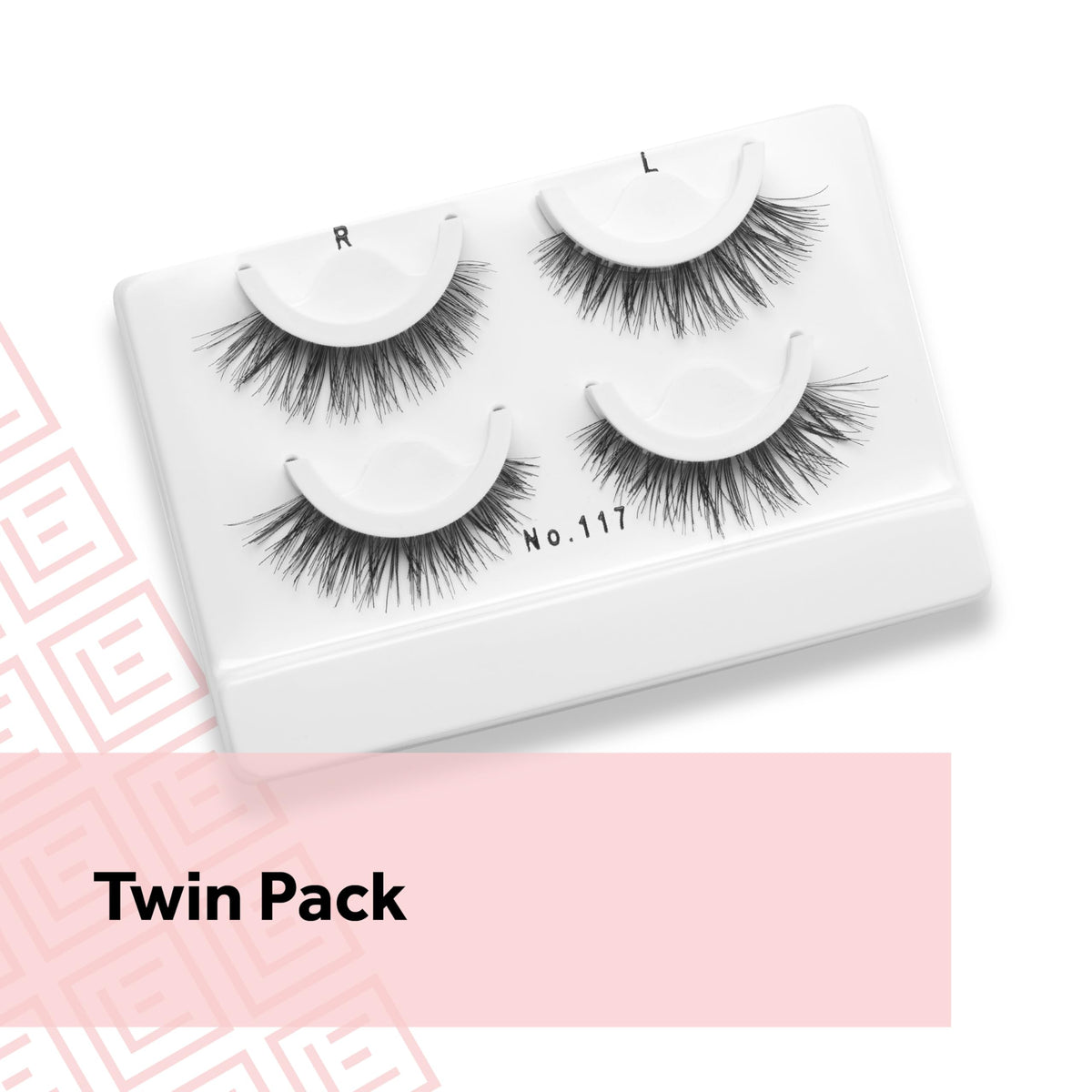 Eylure Pre-Glued Wispy Light Texture Eyelashes No. 117 packaging