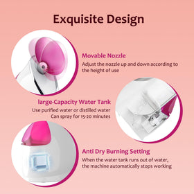 EZBASICS Facial Steamer in use during a facial