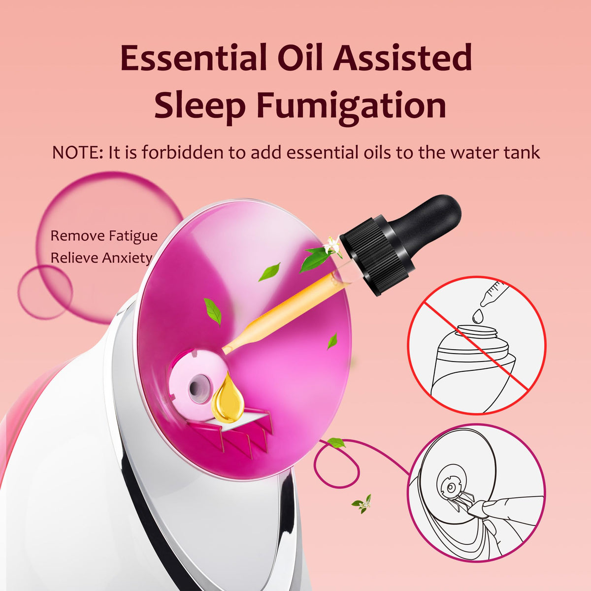 EZBASICS Facial Steamer with distilled water
