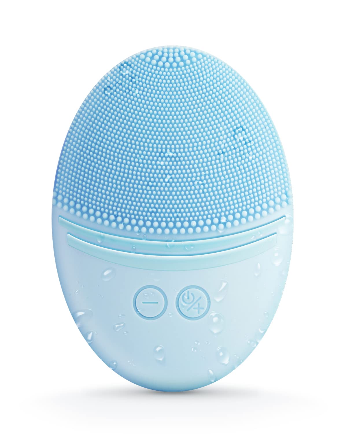 EZBASICS Silicone Facial Cleansing Brush blue front view