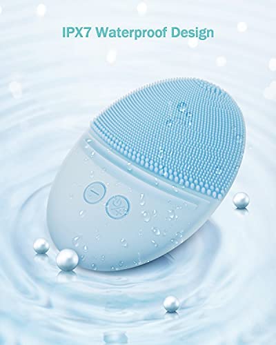 EZBASICS Silicone Facial Cleansing Brush charging dock