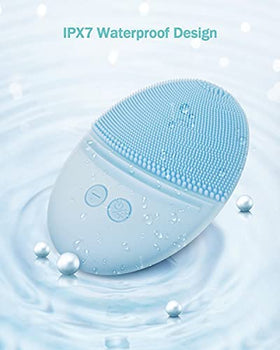 EZBASICS Silicone Facial Cleansing Brush charging dock