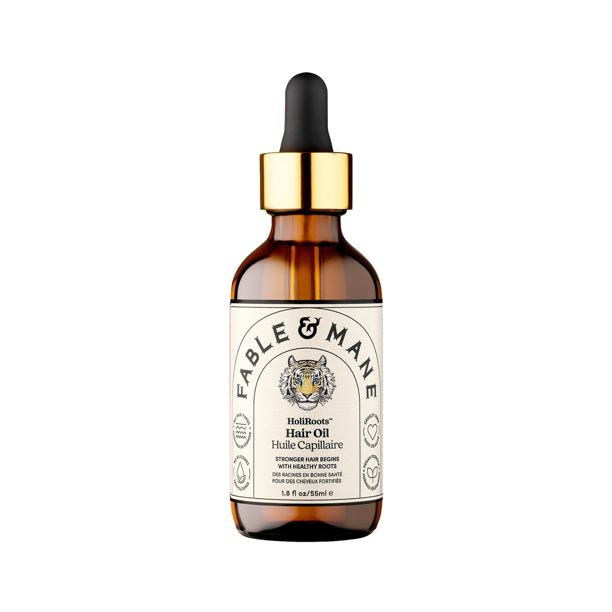 Fable & Mane HoliRoots Hair Oil 1.8FL oz front view