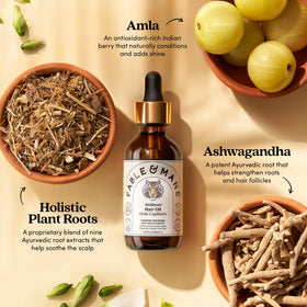 Fable & Mane HoliRoots Hair Oil packaging and label