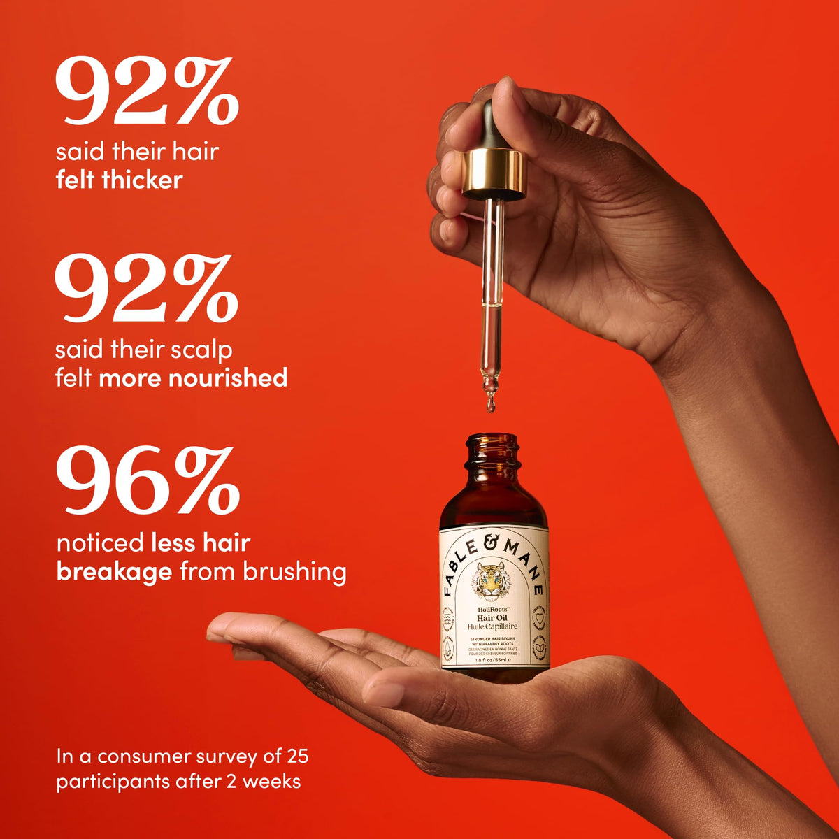 Fable & Mane HoliRoots Hair Oil texture close-up