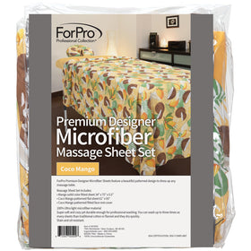 Face rest cover from ForPro Premium Massage Sheet Set in Coco Mango pattern