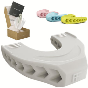 Facefit Jaw Exerciser front view in Cool Grey